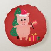 クリスマス休暇 ラウンドクッション (裏面)