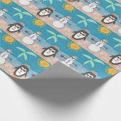 クリスマス休暇 ラッピングペーパー (角)