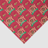 クリスマス休暇 |リスのパターンに喜びを 薄葉紙 (詳細)