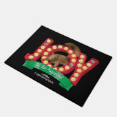 クリスマス休暇 リスへの喜び| ドアマット (アングル)