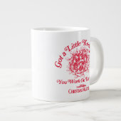 クリスマス休暇 |与えここで ジャンボコーヒーマグカップ (正面右)