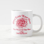 クリスマス休暇 |与えここで ジャンボコーヒーマグカップ (右)