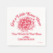 クリスマス休暇 |与えここで スタンダードカクテルナプキン (正面)