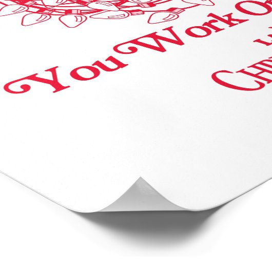 クリスマス休暇 |与えここで ポスター (角)