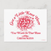 クリスマス休暇 |与えここで ポストカード (正面)