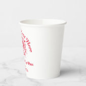 クリスマス休暇 |与えここで 紙コップ (左)