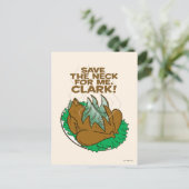 クリスマス休暇 救|私の首！ ポストカード (スタンド正面)