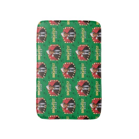 クリスマス休暇 |最も明るい電球のパターンではありません バスマット (正面縦)