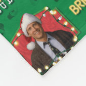 クリスマス休暇 |最も明るい電球のパターンではありません フリースブランケット (角)