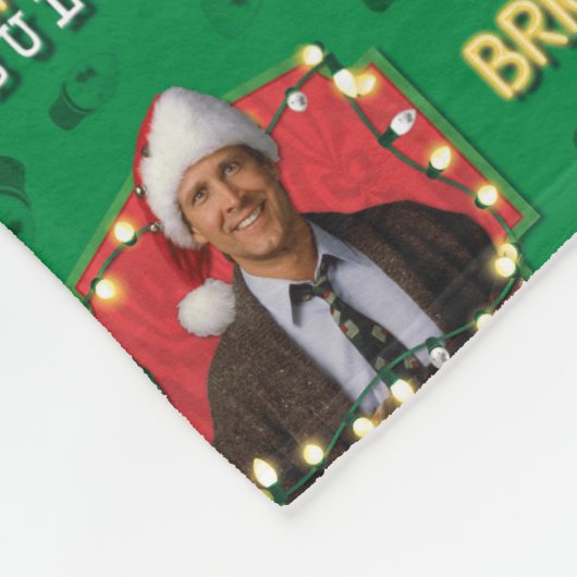 クリスマス休暇 |最も明るい電球のパターンではありません フリースブランケット (角)