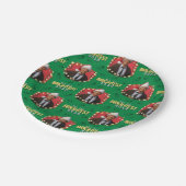 クリスマス休暇 |最も明るい電球パターンではない ペーパープレート (アングル)