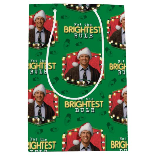 クリスマス休暇 |最も明るい電球パターンではない ミディアムペーパーバッグ (正面)