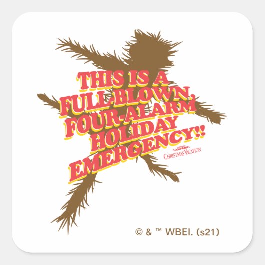 クリスマス休暇 | Four-Alarm Holiday Emergency スクエアシール (正面)