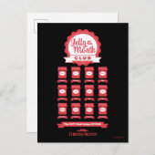 クリスマス休暇 Jelly of the Month Club ポストカード (正面/裏面)