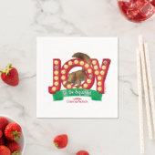 クリスマス休暇 | Joy to the Squirrel スタンダードカクテルナプキン (インサイチュ)