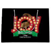 クリスマス休暇 | Joy to the Squirrel ラージペーパーバッグ (正面)