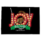 クリスマス休暇 | Joy to the Squirrel ラージペーパーバッグ (裏面)