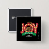 クリスマス休暇 | Joy to the Squirrel 缶バッジ (正面&裏面)