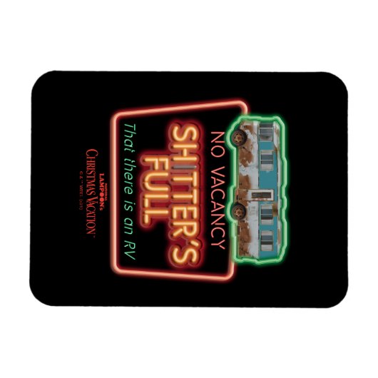 クリスマス休暇 | Sh*tterのフルネオンサイン マグネット (横)