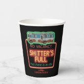 クリスマス休暇 | Sh*tterの完全ネオン記号 紙コップ (正面)