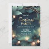 クリスマス会社のパーティー 招待状 (正面)