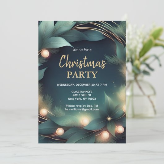 クリスマス会社のパーティー 招待状 (スタンド正面)