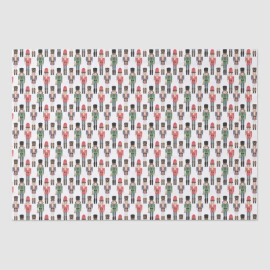 クリスマス伝統的のくるみ割り兵士 薄葉紙 (正面)