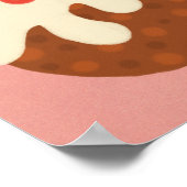 クリスマス伝統的のプリンのポスター ポスター (角)