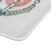 クリスマス伝統的キャンドル カッティングボード (角)