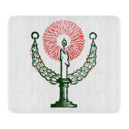 クリスマス伝統的キャンドル カッティングボード