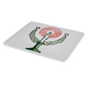 クリスマス伝統的キャンドル カッティングボード (角)