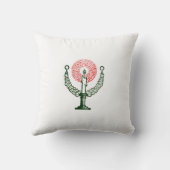 クリスマス伝統的キャンドル クッション (裏面)