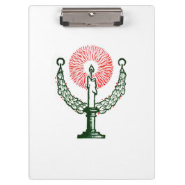 クリスマス伝統的キャンドル クリップボード