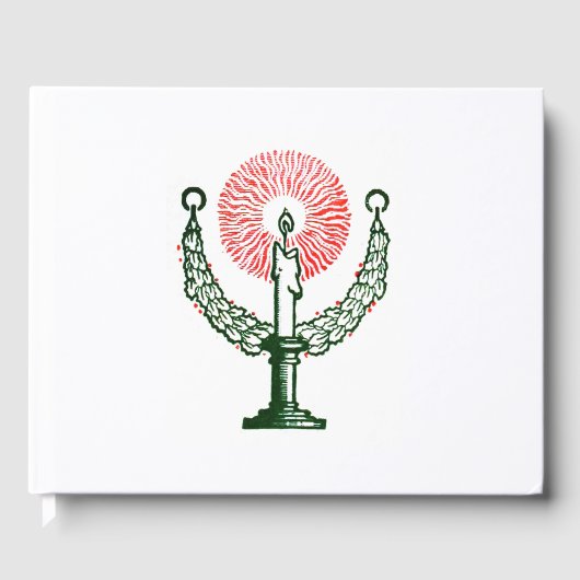 クリスマス伝統的キャンドル ゲストブック (正面)