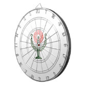 クリスマス伝統的キャンドル ダーツボード (正面右)