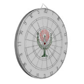 クリスマス伝統的キャンドル ダーツボード (正面左)