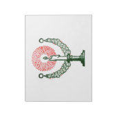 クリスマス伝統的キャンドル ノートパッド (回転)