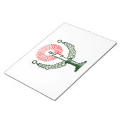 クリスマス伝統的キャンドル ノートパッド (アングル)