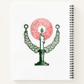 クリスマス伝統的キャンドル ノートブック (裏面)