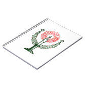 クリスマス伝統的キャンドル ノートブック (左側)