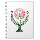 クリスマス伝統的キャンドル ノートブック (正面)