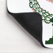 クリスマス伝統的キャンドル マウスパッド (コーナー)