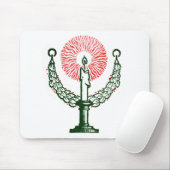 クリスマス伝統的キャンドル マウスパッド (マウス)