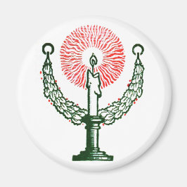 クリスマス伝統的キャンドル マグネット