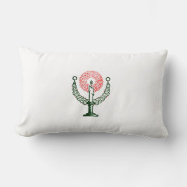 クリスマス伝統的キャンドル ランバークッション