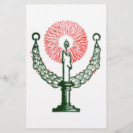 クリスマス伝統的キャンドル 便箋