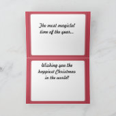 クリスマス伝統的シーン シーズンカード (内部)