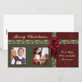 クリスマス伝統的デザイン シーズンカード (正面/裏面)