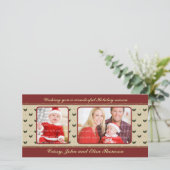 クリスマス伝統的デザイン シーズンカード (スタンド正面)