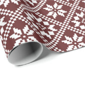 クリスマス伝統的パターン包装紙 ラッピングペーパー (ロールコーナー)